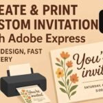 Print Custom Invitation with Adobe Express