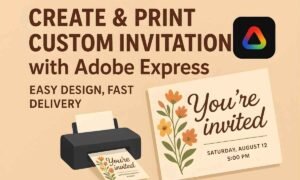 Print Custom Invitation with Adobe Express